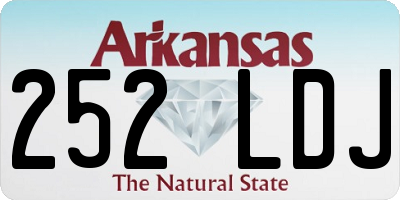 AR license plate 252LDJ