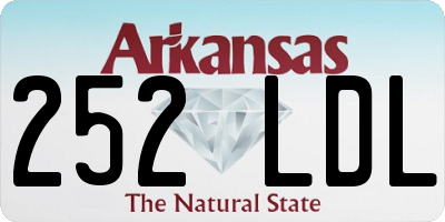 AR license plate 252LDL