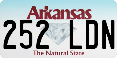 AR license plate 252LDN