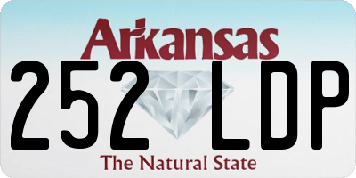 AR license plate 252LDP