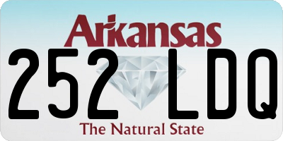 AR license plate 252LDQ