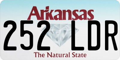 AR license plate 252LDR