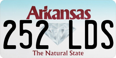 AR license plate 252LDS