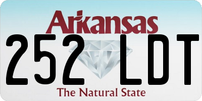 AR license plate 252LDT