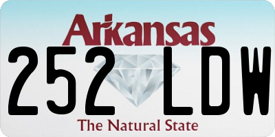 AR license plate 252LDW