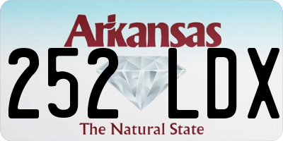 AR license plate 252LDX
