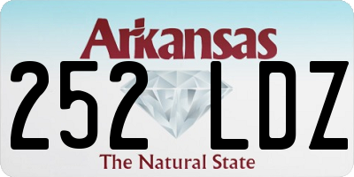 AR license plate 252LDZ