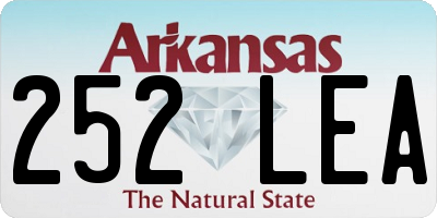 AR license plate 252LEA