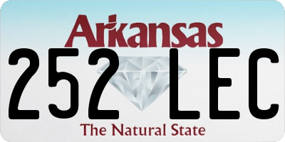 AR license plate 252LEC