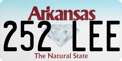 AR license plate 252LEE