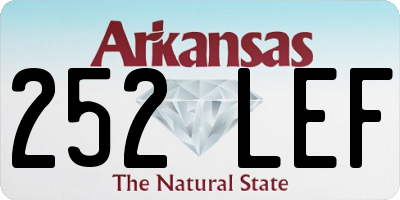 AR license plate 252LEF