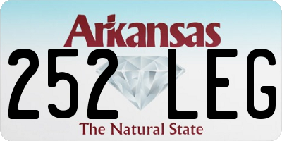 AR license plate 252LEG