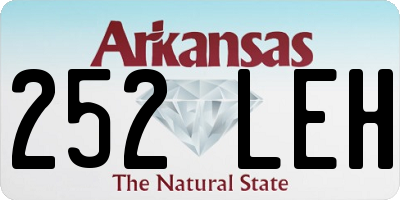 AR license plate 252LEH