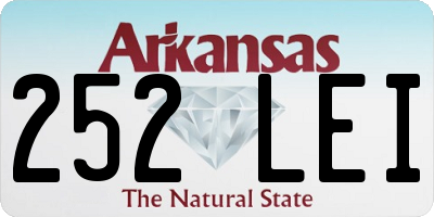 AR license plate 252LEI