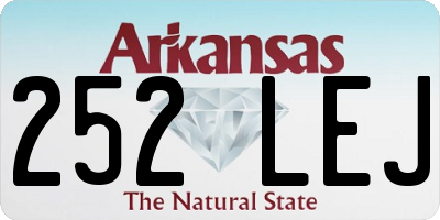 AR license plate 252LEJ