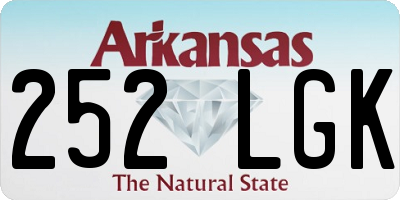 AR license plate 252LGK