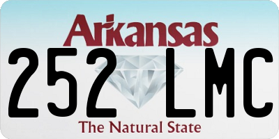 AR license plate 252LMC