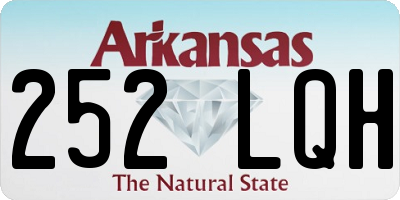 AR license plate 252LQH