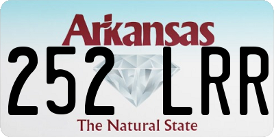 AR license plate 252LRR