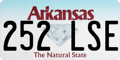 AR license plate 252LSE
