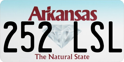 AR license plate 252LSL