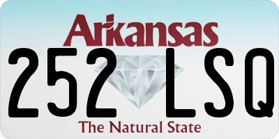 AR license plate 252LSQ