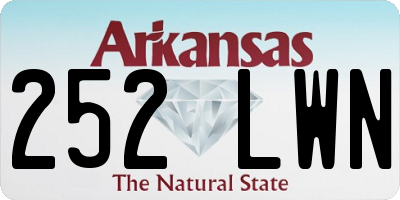 AR license plate 252LWN