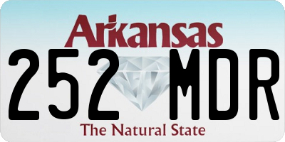 AR license plate 252MDR