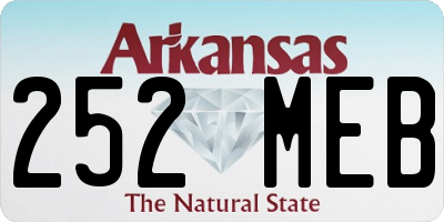 AR license plate 252MEB