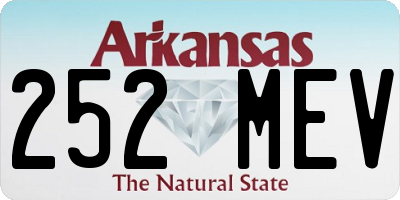 AR license plate 252MEV