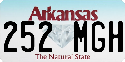 AR license plate 252MGH