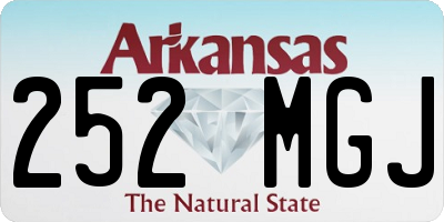 AR license plate 252MGJ
