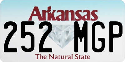 AR license plate 252MGP