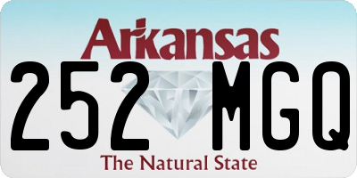 AR license plate 252MGQ
