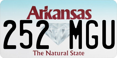 AR license plate 252MGU