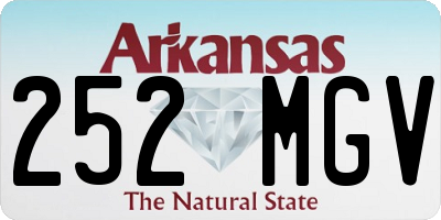 AR license plate 252MGV