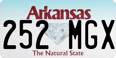 AR license plate 252MGX