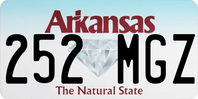 AR license plate 252MGZ