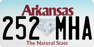 AR license plate 252MHA