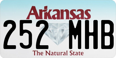 AR license plate 252MHB