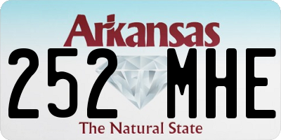 AR license plate 252MHE