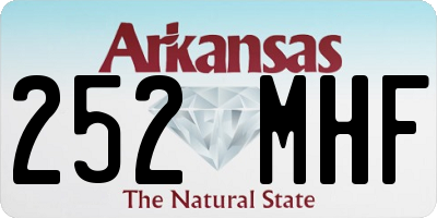 AR license plate 252MHF