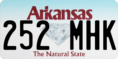 AR license plate 252MHK