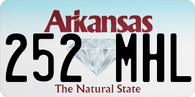 AR license plate 252MHL