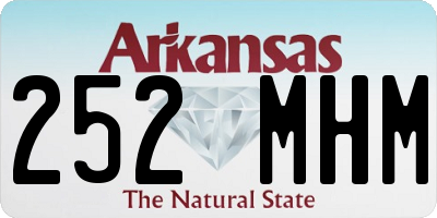 AR license plate 252MHM