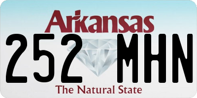 AR license plate 252MHN