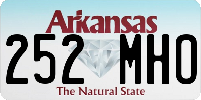 AR license plate 252MHO