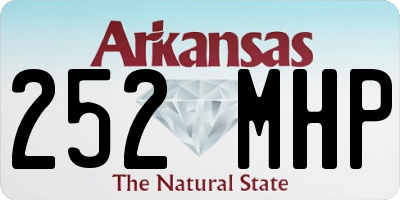 AR license plate 252MHP