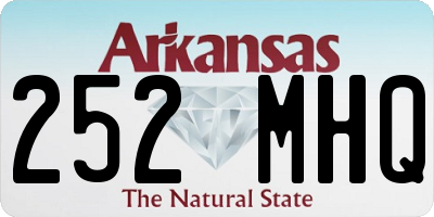 AR license plate 252MHQ
