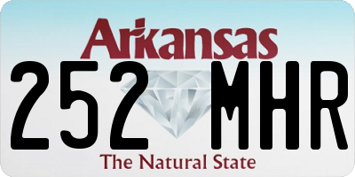 AR license plate 252MHR